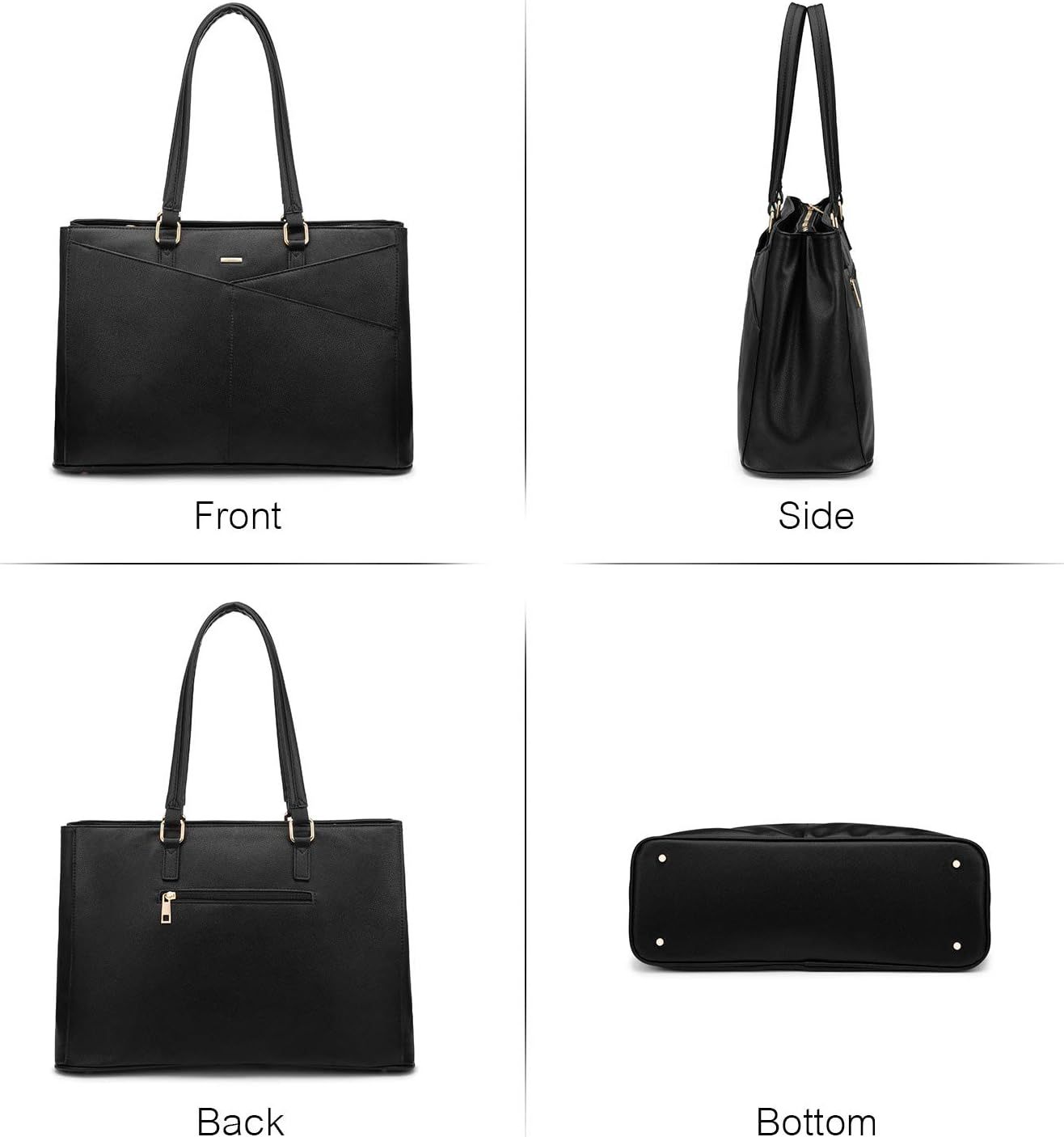 Laptop Tote Bag Waterproof Leather Computer Bags Business