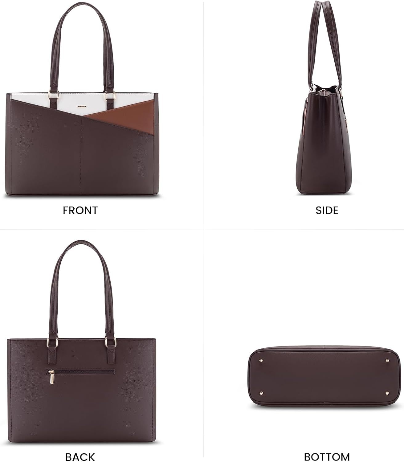 Laptop Tote Bag Waterproof Leather Computer Bags Business