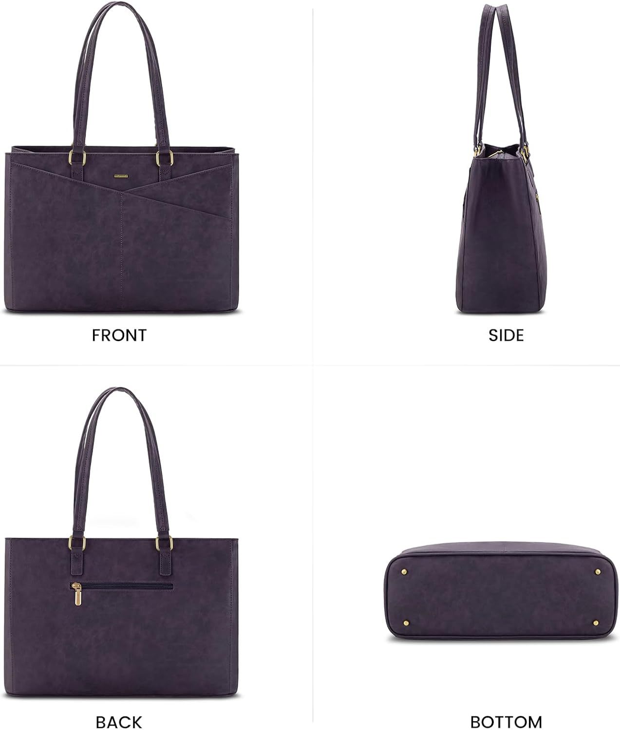Laptop Tote Bag Waterproof Leather Computer Bags Business