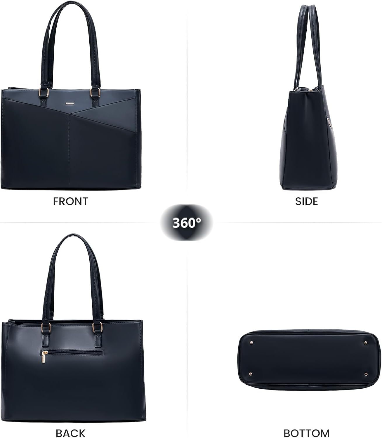 Laptop Tote Bag Waterproof Leather Computer Bags Business