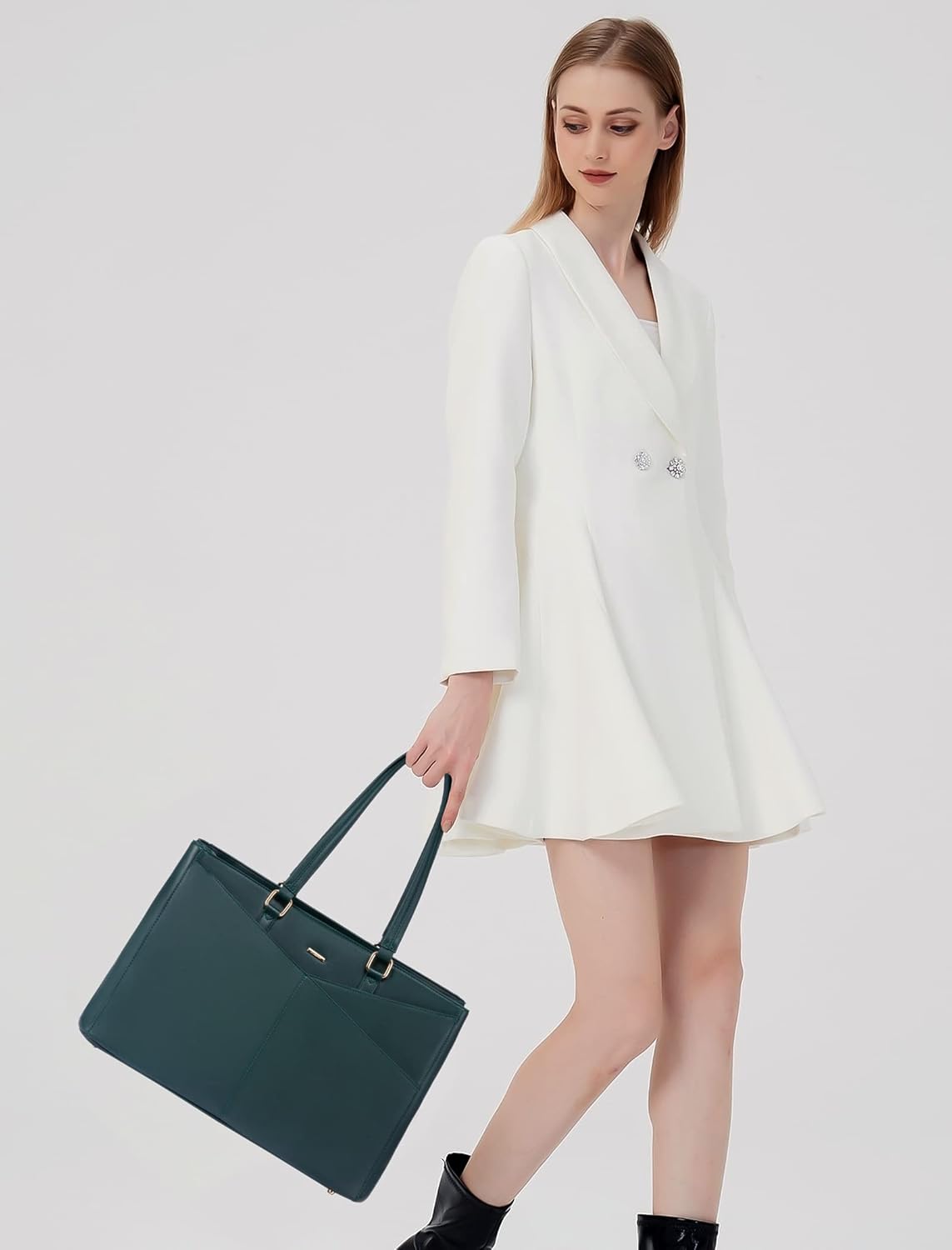 Laptop Tote Bag Waterproof Leather Computer Bags Business