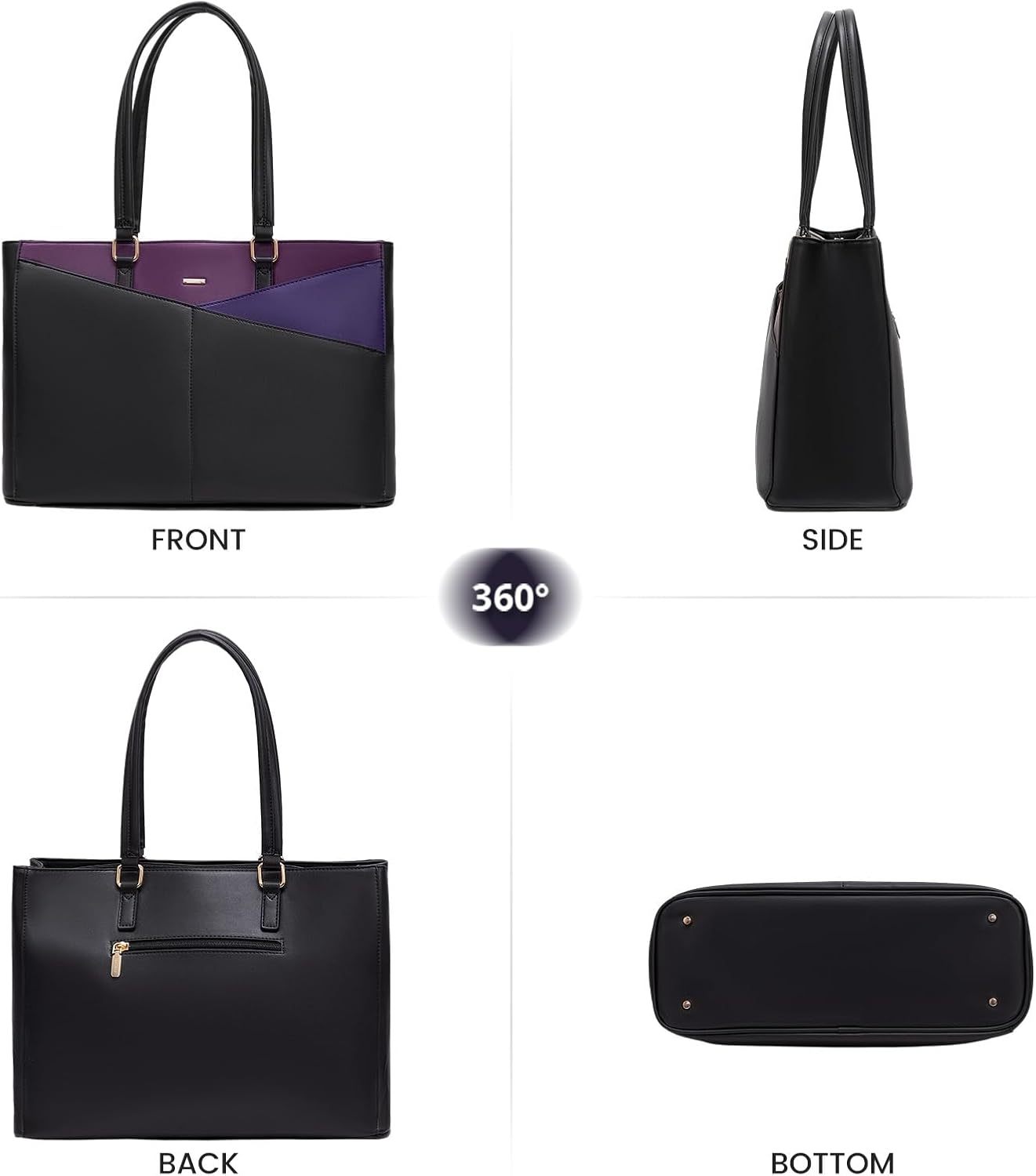 Laptop Tote Bag Waterproof Leather Computer Bags Business