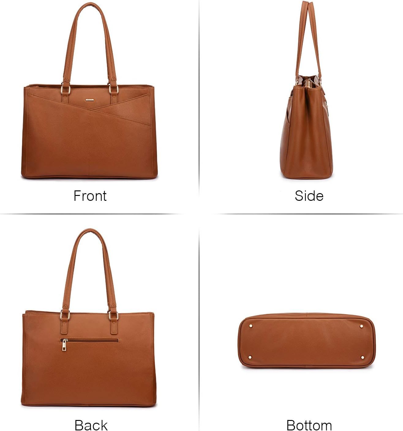 Laptop Tote Bag Waterproof Leather Computer Bags Business