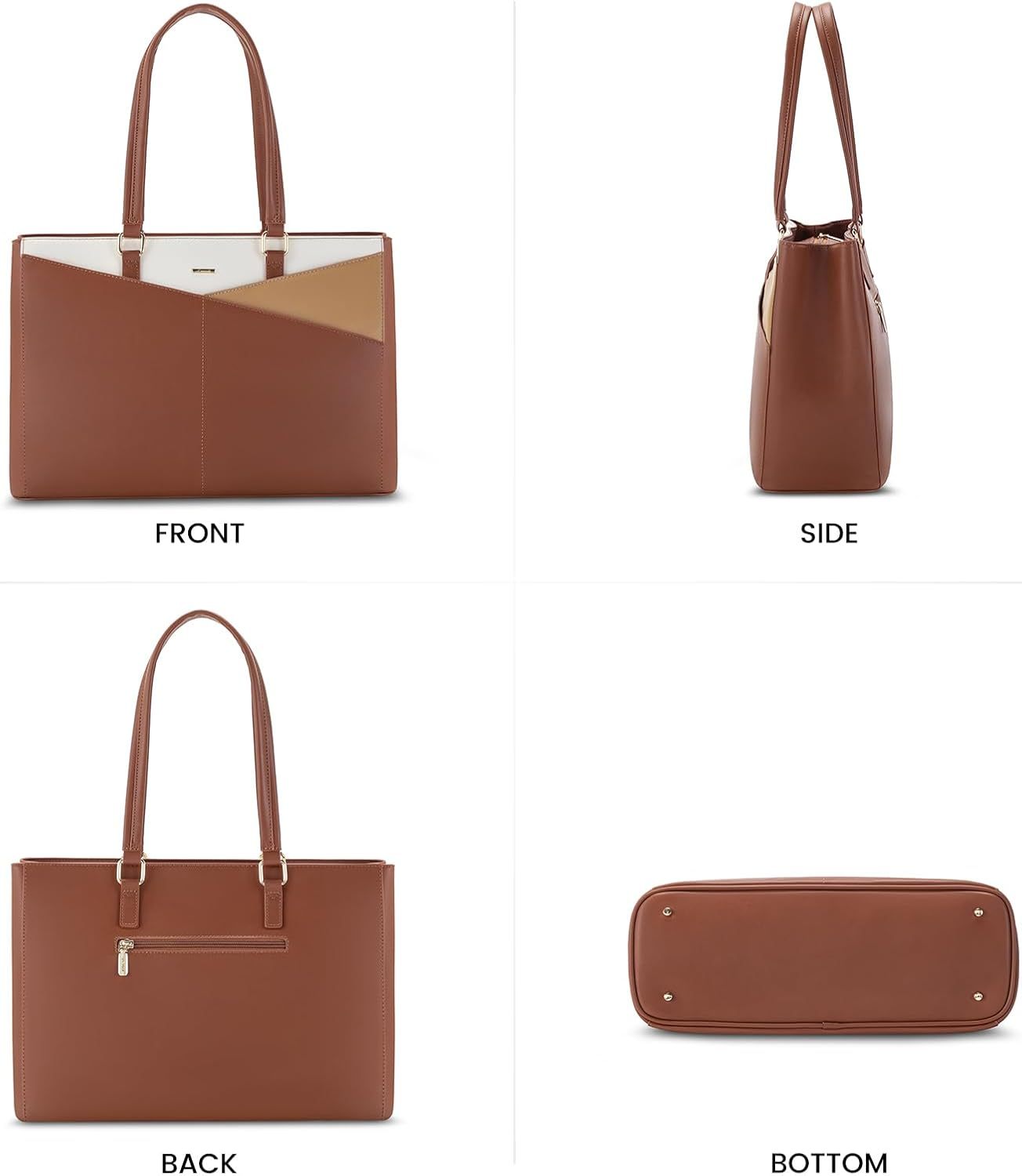 Laptop Tote Bag Waterproof Leather Computer Bags Business