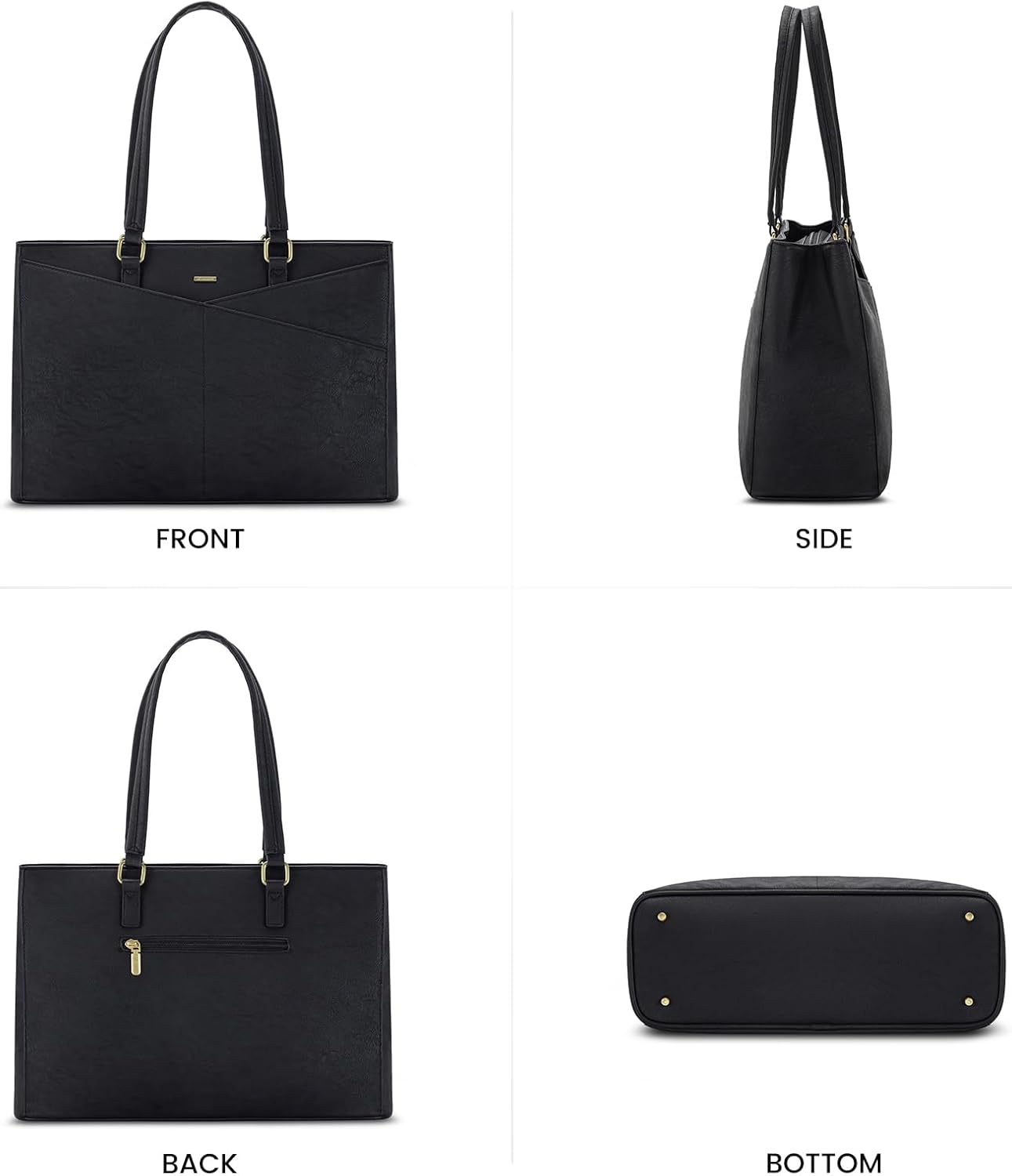 Laptop Tote Bag Waterproof Leather Computer Bags Business