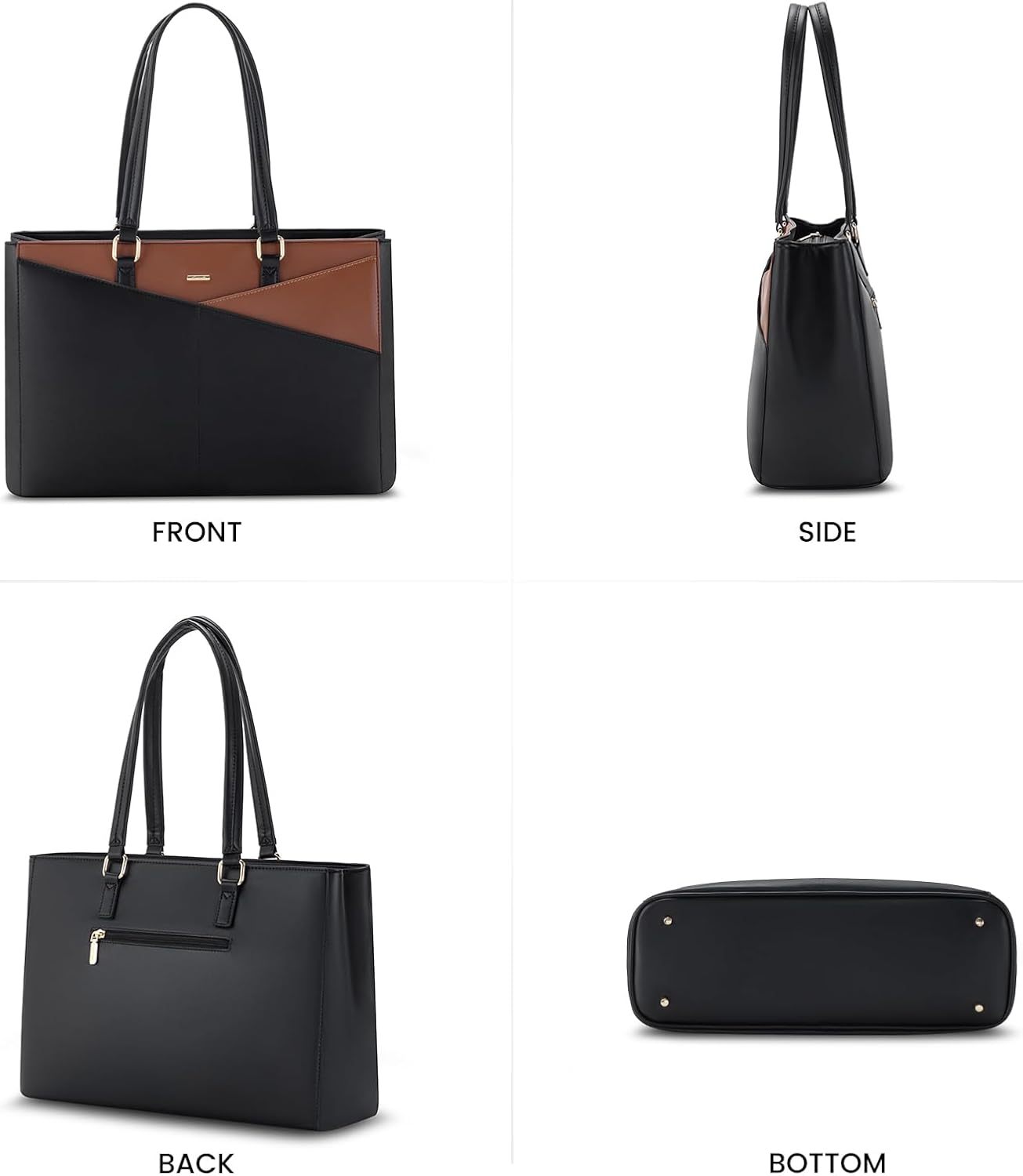 Laptop Tote Bag Waterproof Leather Computer Bags Business