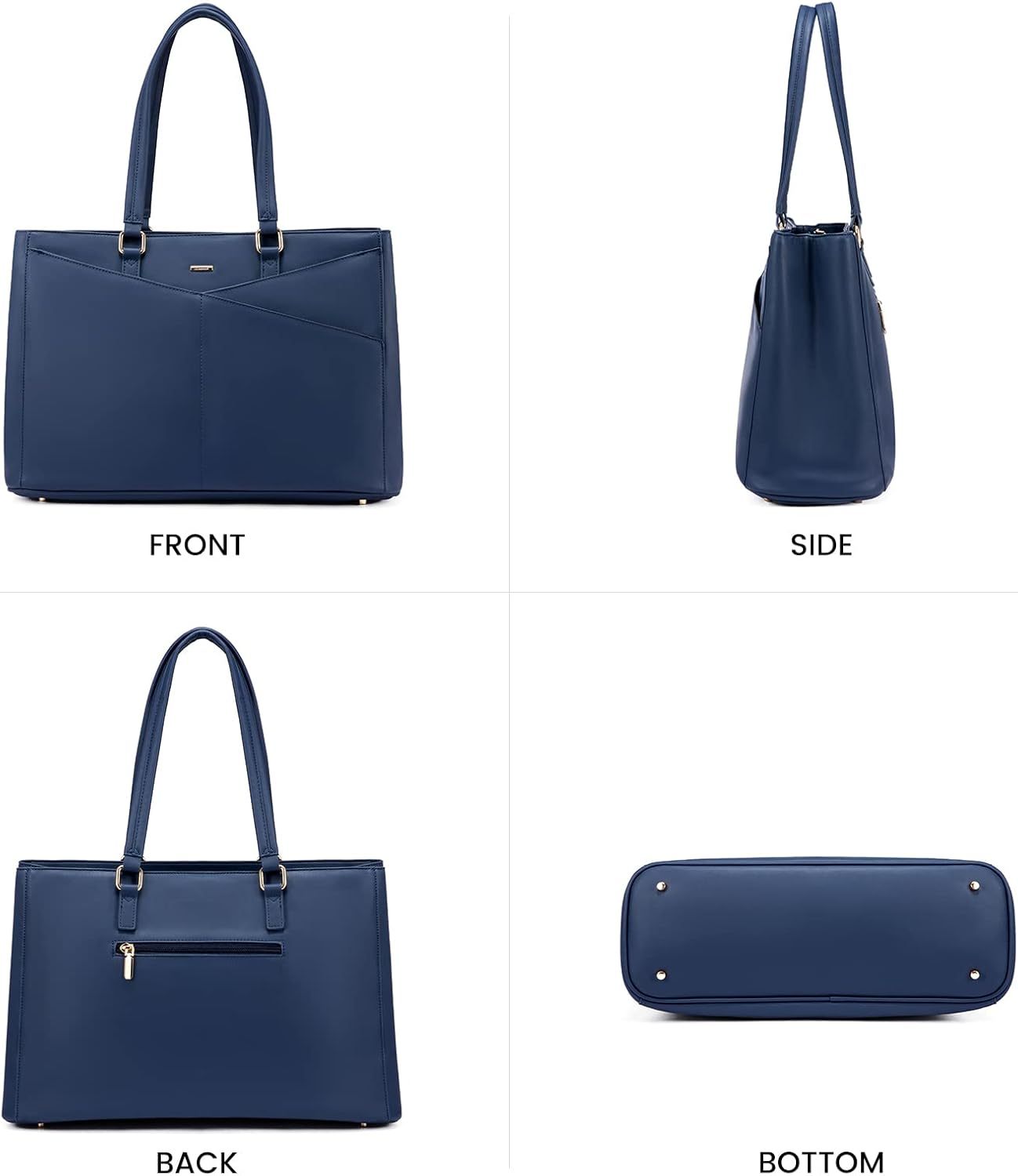 Laptop Tote Bag Waterproof Leather Computer Bags Business