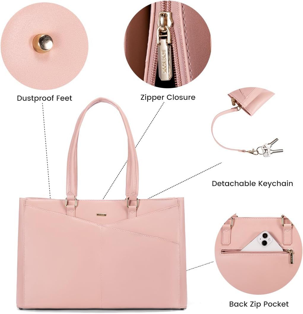 Laptop Tote Bag Waterproof Leather Computer Bags Business