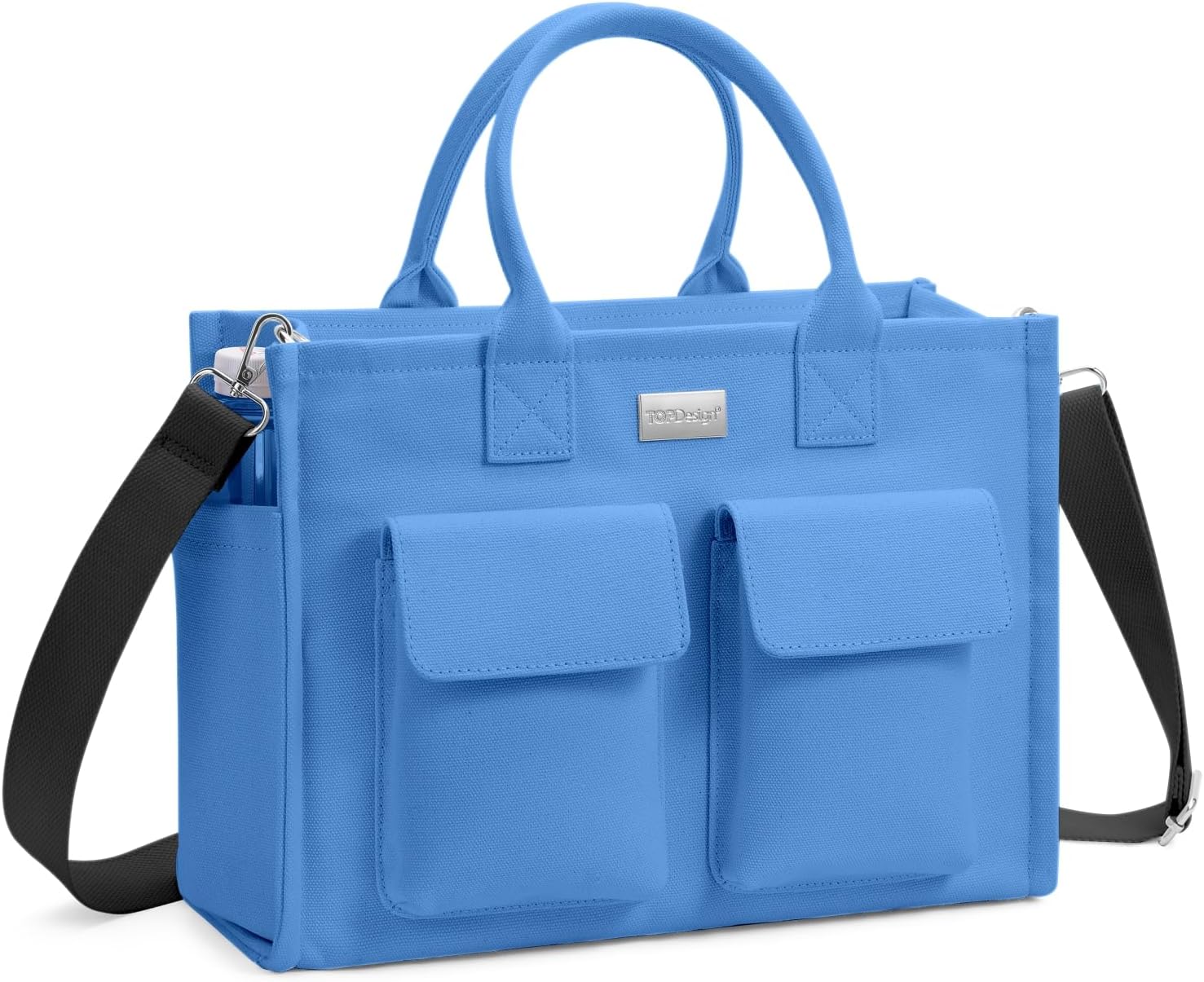 Heavy Duty Canvas Tote Bag for Women Handbag with Pockets