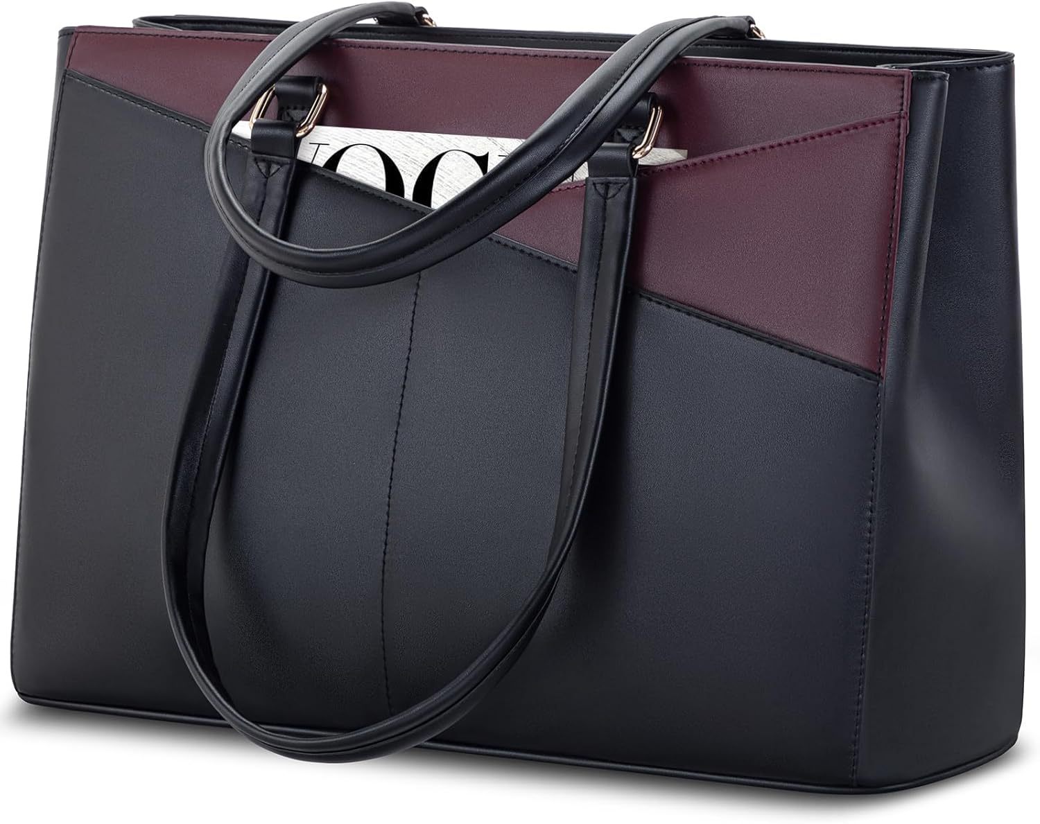 Laptop Tote Bag Waterproof Leather Computer Bags Business
