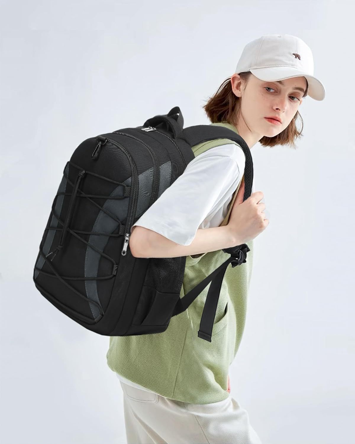 School Backpack for Teen Boys Girls Bookbag with Laptop Sleeve Back