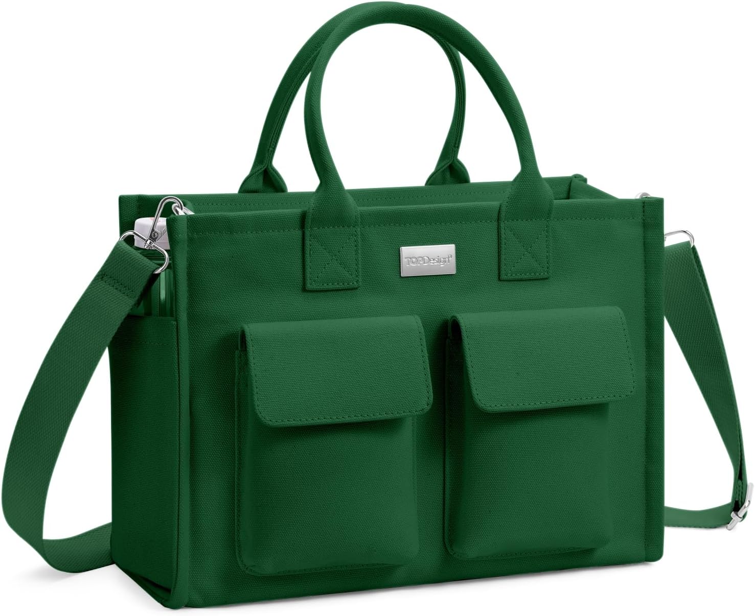 Heavy Duty Canvas Tote Bag for Women Handbag with Pockets