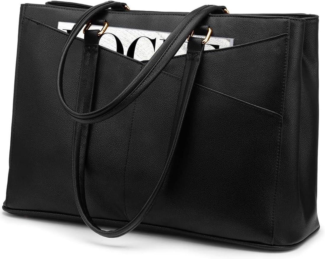 Laptop Tote Bag Waterproof Leather Computer Bags Business