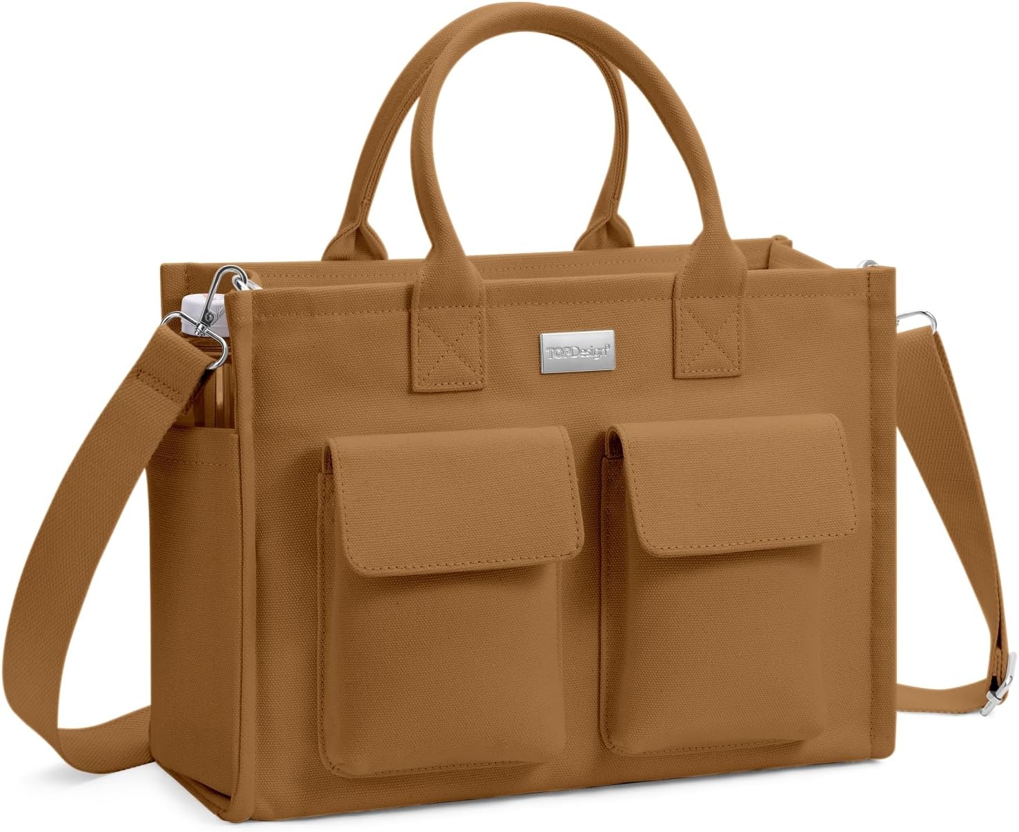 Heavy Duty Canvas Tote Bag for Women Handbag with Pockets