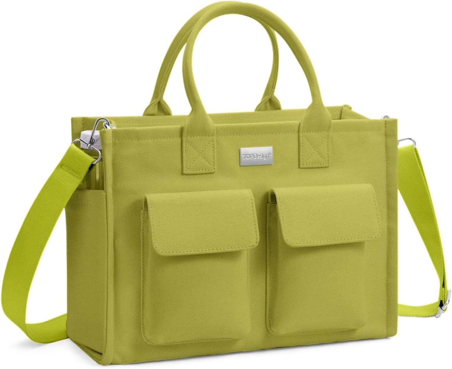 Heavy Duty Canvas Tote Bag for Women Handbag with Pockets