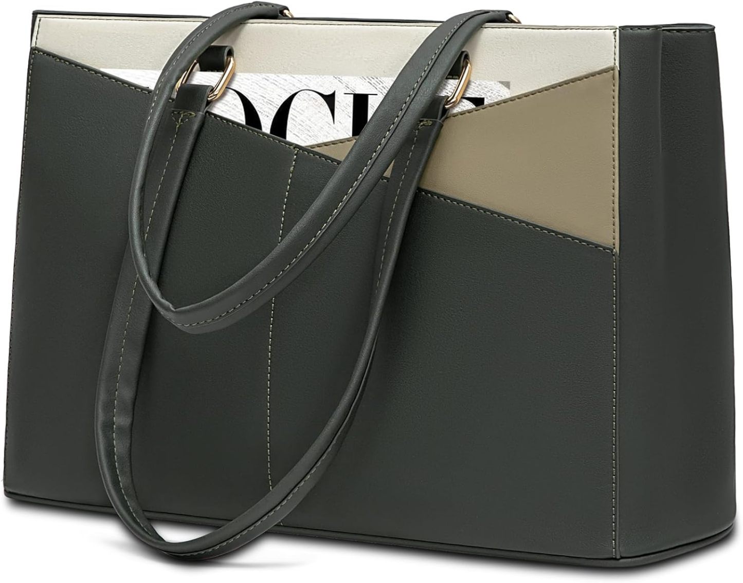 Laptop Tote Bag Waterproof Leather Computer Bags Business