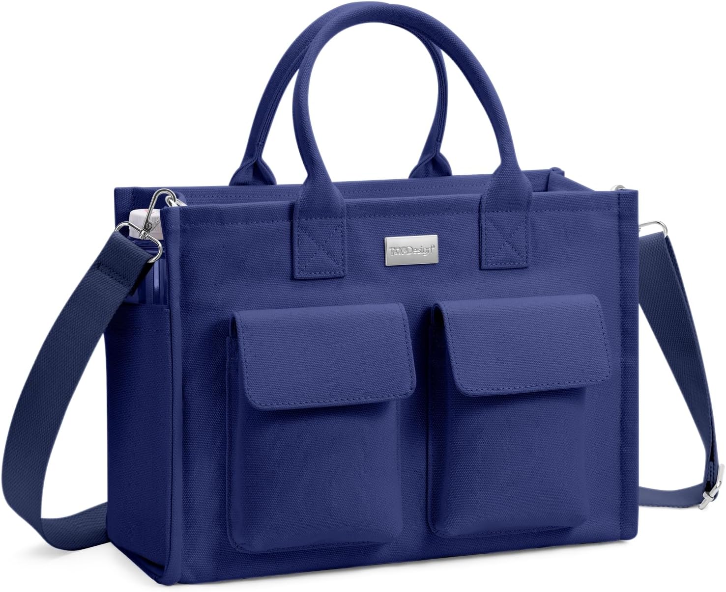 Heavy Duty Canvas Tote Bag for Women Handbag with Pockets
