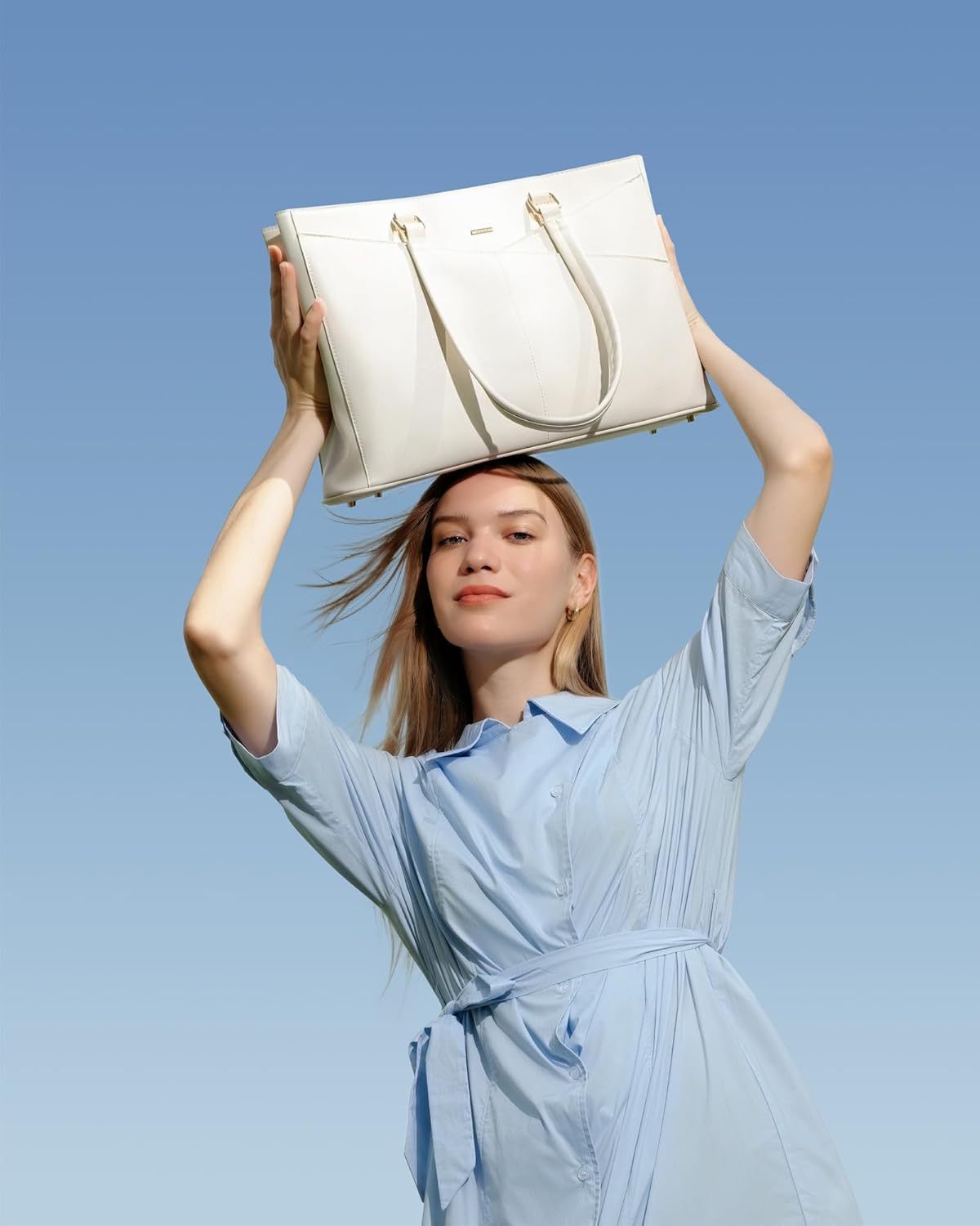 Laptop Tote Bag Waterproof Leather Computer Bags Business