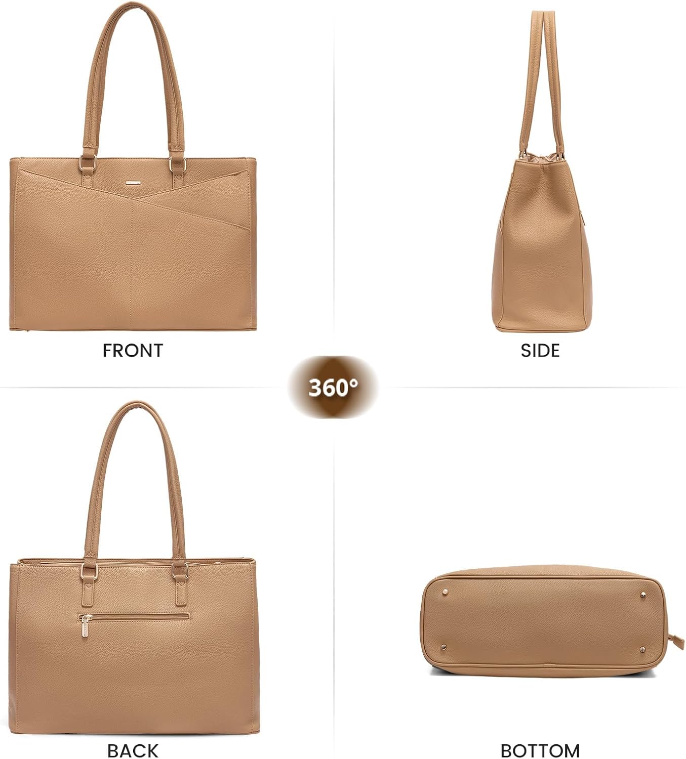 Laptop Tote Bag Waterproof Leather Computer Bags Business