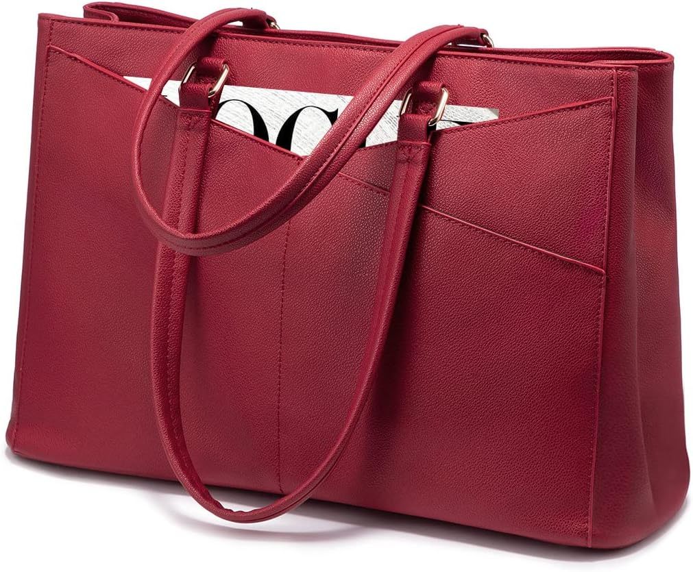 Laptop Tote Bag Waterproof Leather Computer Bags Business