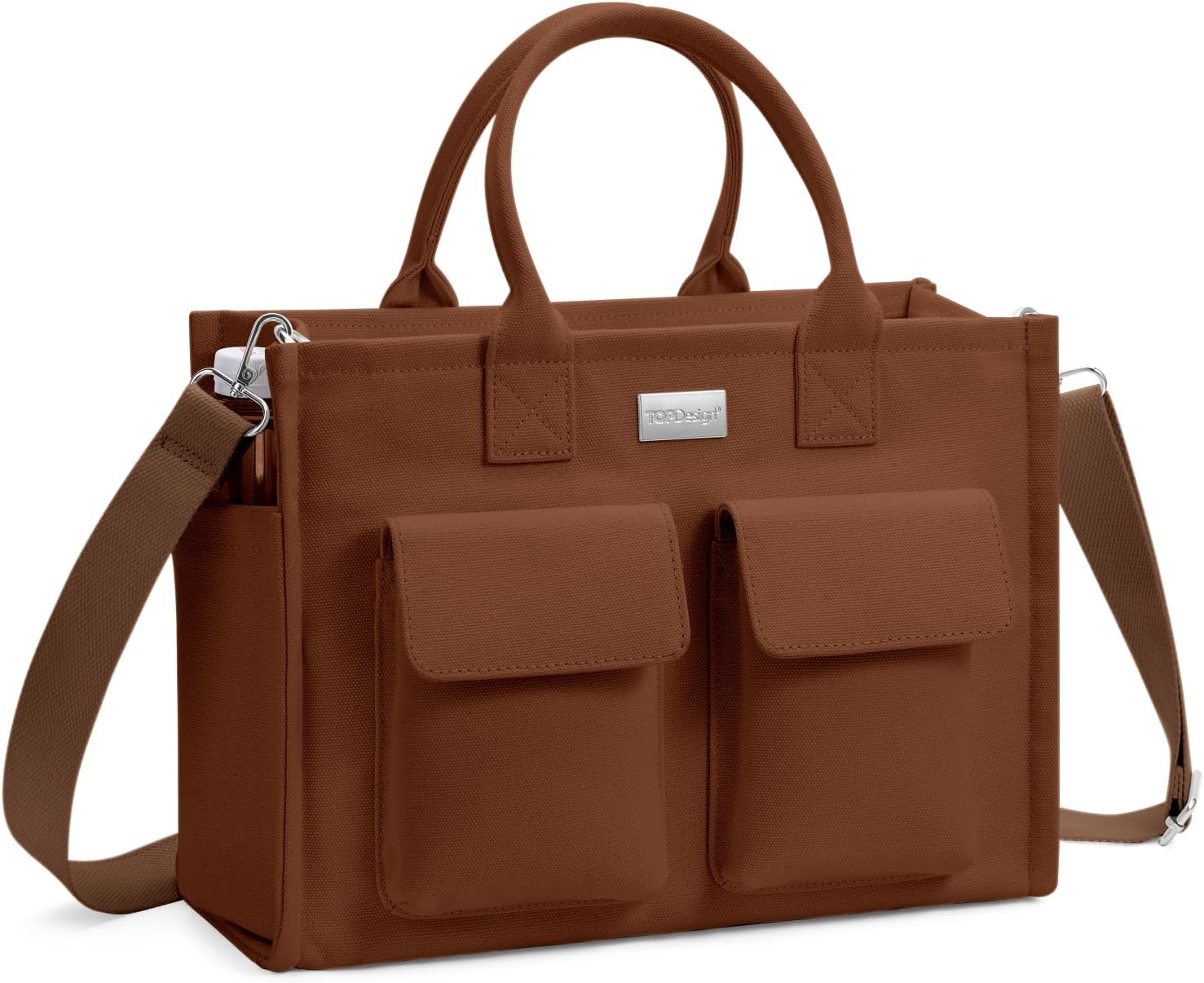 Heavy Duty Canvas Tote Bag for Women Handbag with Pockets