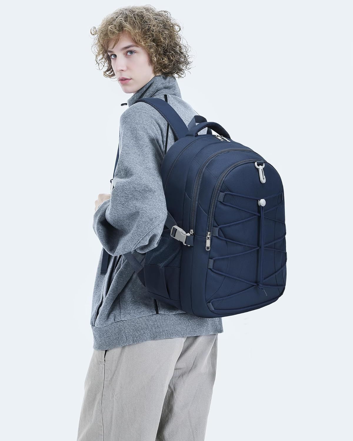 School Backpack for Teen Boys Girls Bookbag with Laptop Sleeve Back