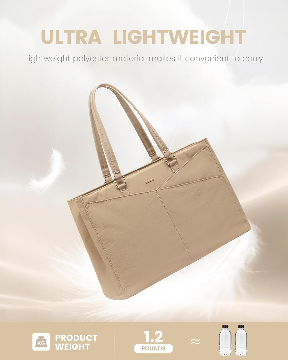 Laptop Tote Bag Waterproof Leather Computer Bags Business