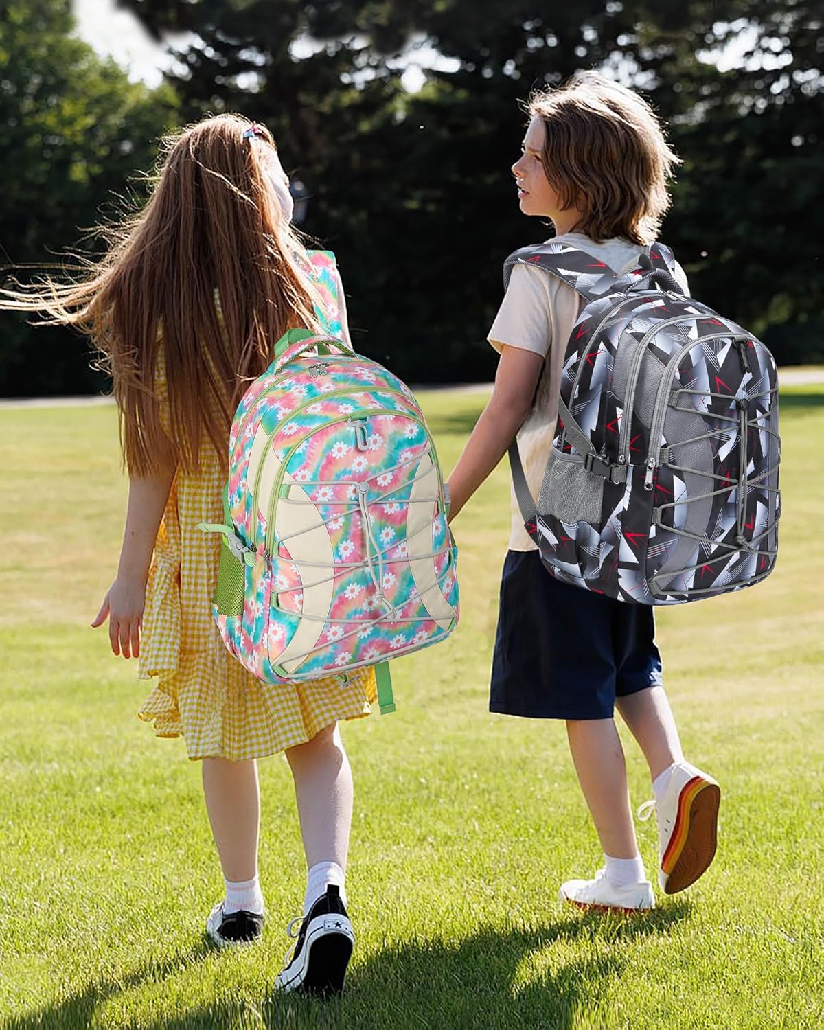 School Backpack for Teen Boys Girls Bookbag with Laptop Sleeve Back