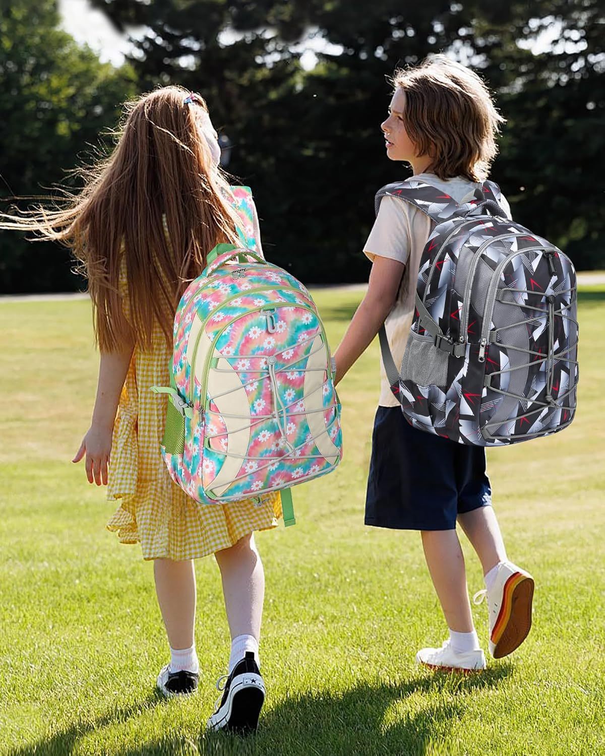 School Backpack for Teen Boys Girls Bookbag with Laptop Sleeve Back