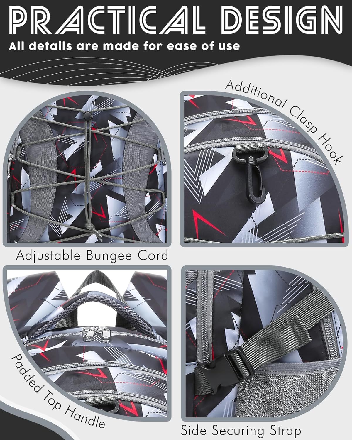School Backpack for Teen Boys Girls Bookbag with Laptop Sleeve Back