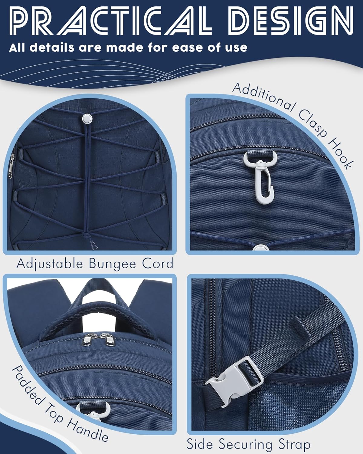 School Backpack for Teen Boys Girls Bookbag with Laptop Sleeve Back