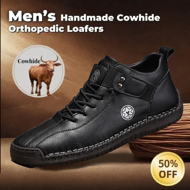 🔥Last day! 70% off!🔥 Men's Arch Support Handmade Leather Shoes - Effectively relieves plantar fasciitis, foot and heel pain