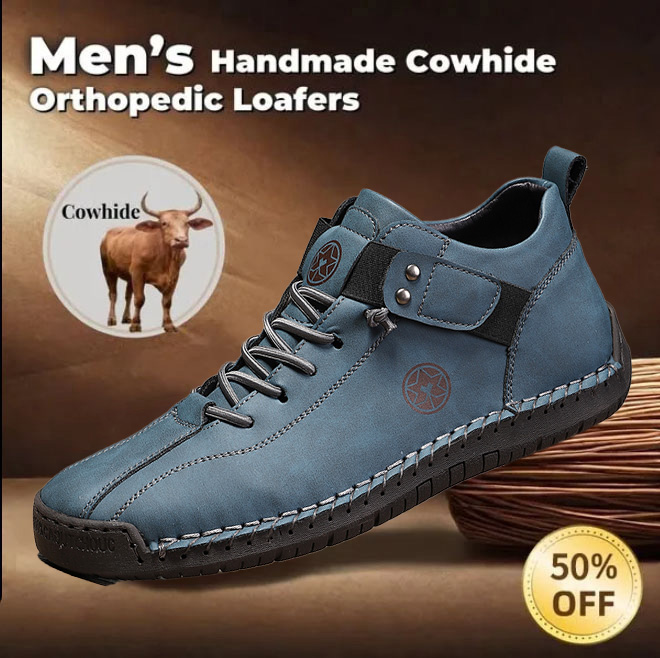🔥Last day! 70% off!🔥 Men's Arch Support Handmade Leather Shoes - Effectively relieves plantar fasciitis, foot and heel pain