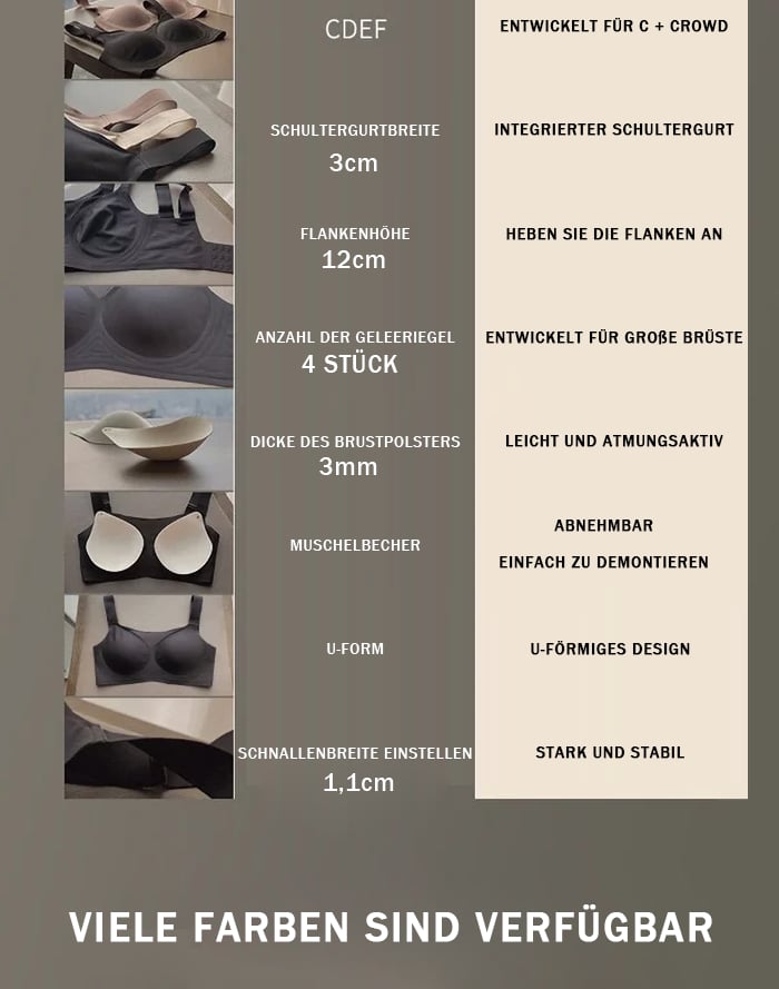 🔥Jahresendaktion 70% Rabatt💕Nahtloser BH mit breiten Trägern (Kaufen Sie 2 gratis Versand)