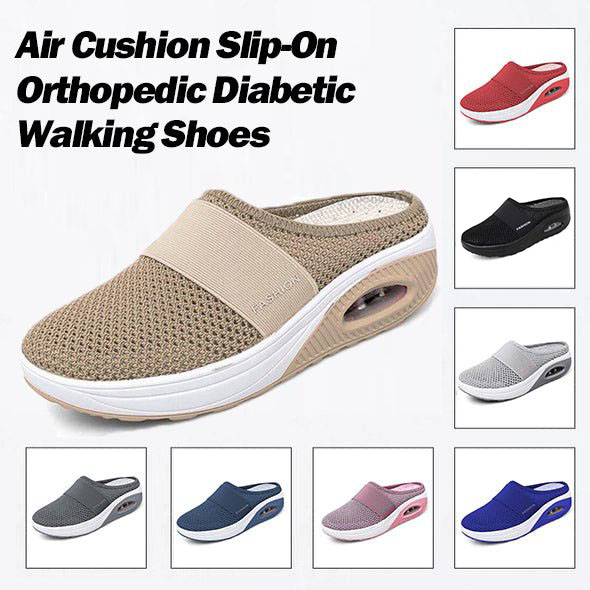 🔥SUMMER SPECIAL SALE - WOMEN AIR CUSHION SLIP-ON ORTHOPEDIC WALKING SHOES