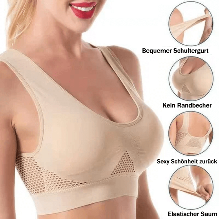 🔥2 Kaufen, 10% Rabatt👙Atmungsaktiver, kühler Liftup-Air-BH