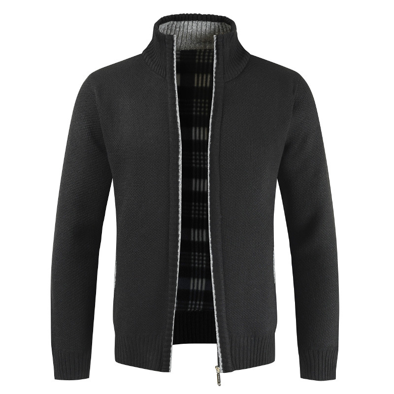 Herren-Cardigan aus Kaschmir mit Reißverschluss