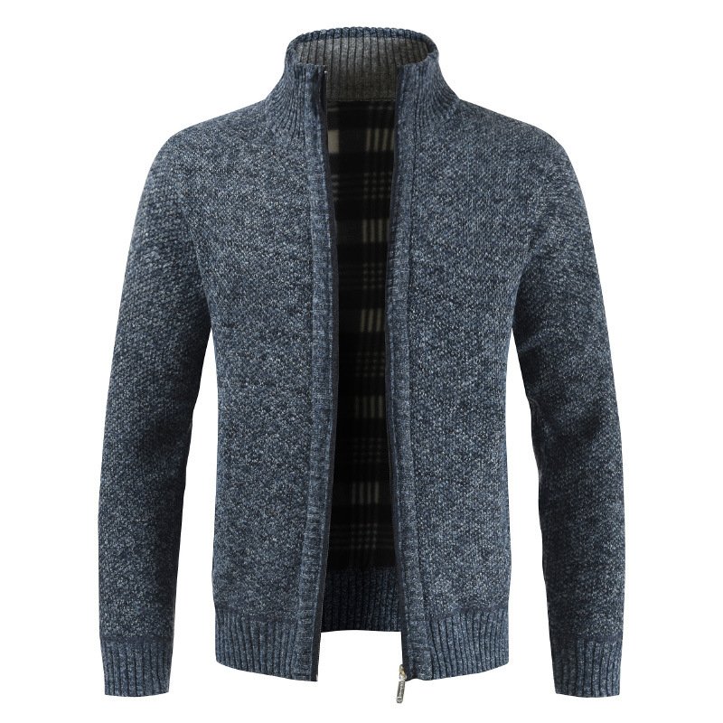 Herren-Cardigan aus Kaschmir mit Reißverschluss