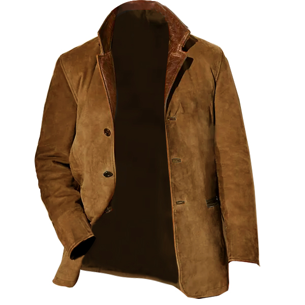 Men's Vintage  Calfskin Leather Blazer