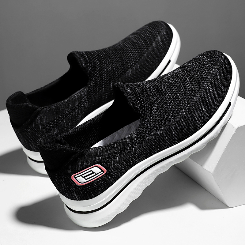 Damen-Wanderschuhe, Fitness, leicht, atmungsaktiv, mit Fußgewölbeunterstützung, orthopädisch, zum Hineinschlüpfen