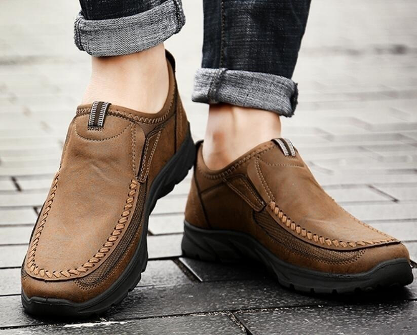 🔥HOT SALE🎁--50% OFF 🎉MENS HANDMADE CASUAL COMFY  SLIP ON LOAFERS