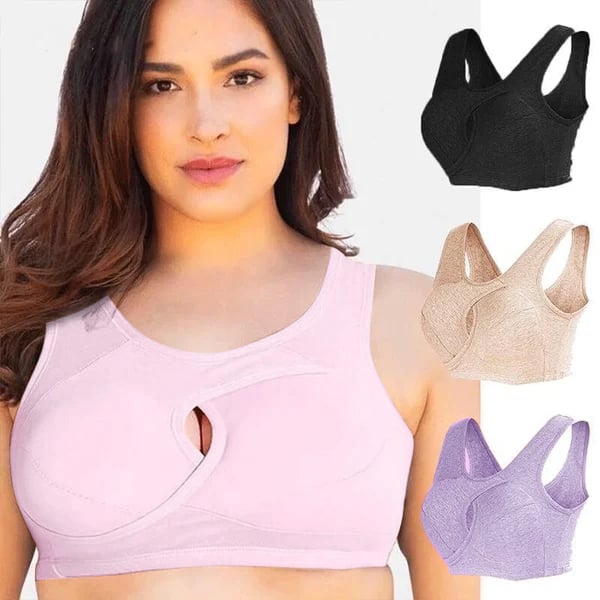 🔥Kauf 2 und 15% Rabatt -😍Reine Baumwolle. Hebt sofort einen Anti-Durchhänger-BH ohne Bügel (⚡Fast VIP Versand heute)
