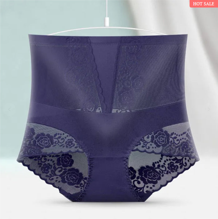 SPITZE CHIFFON ATMUNGSAKTIV HOHE TAILLE BAUCH HÜFTE-UP HÖSCHEN