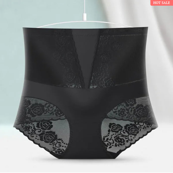 SPITZE CHIFFON ATMUNGSAKTIV HOHE TAILLE BAUCH HÜFTE-UP HÖSCHEN