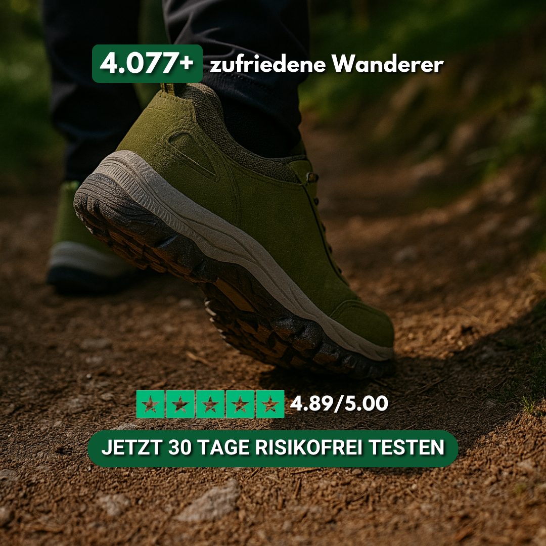 Orthopädische Wanderschuhe + GRATIS Einlegesohlen