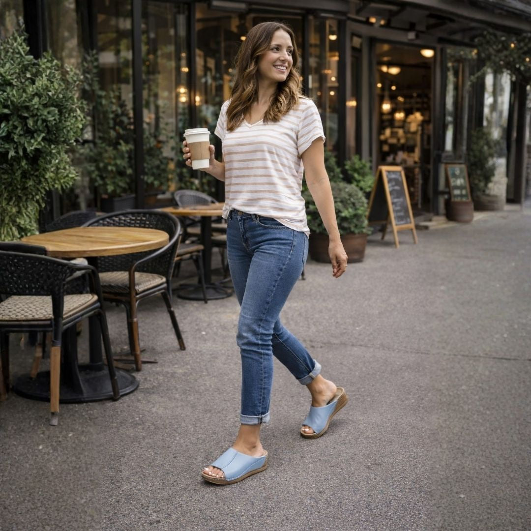 VivaStep Sandalen - Anatomisch entlastende & rutschfeste Sandalen | Ergonomisches Design-Kostenloser Versand