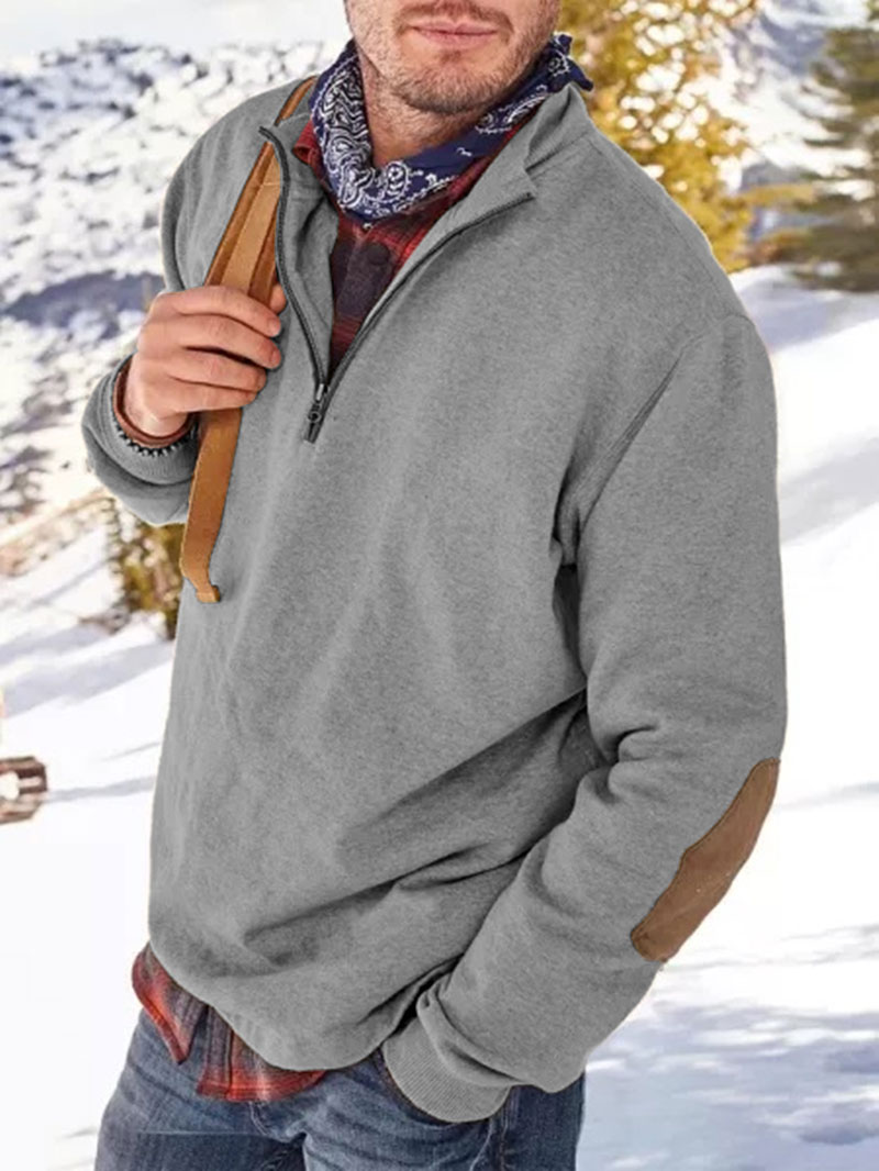Freizeitjacke aus Kaschmir für Herren mit Reißverschluss