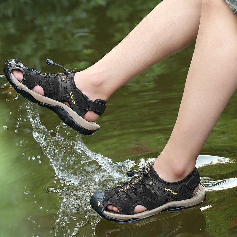 Men's Orthopedic Support Quick Dry Sport Sandals Non-Slip Lightweight Hiking Sandals