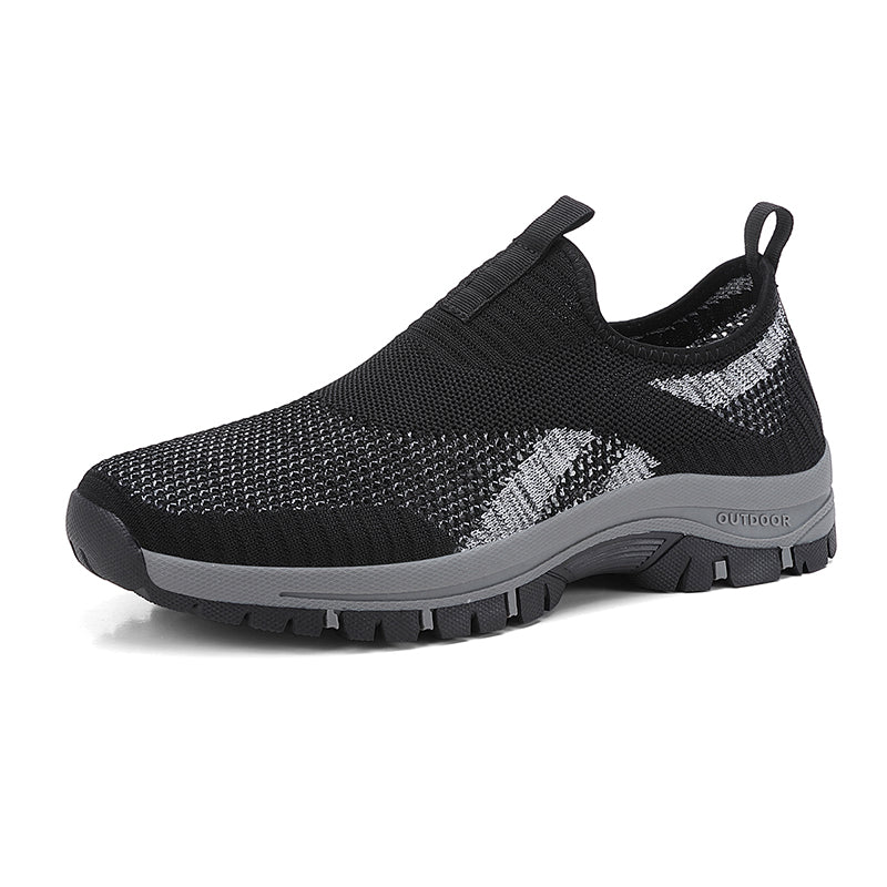 Herren-Wanderschuhe aus Mesh – zum Hineinschlüpfen, leicht, breite Zehenbox mit Fußgewölbeunterstützung