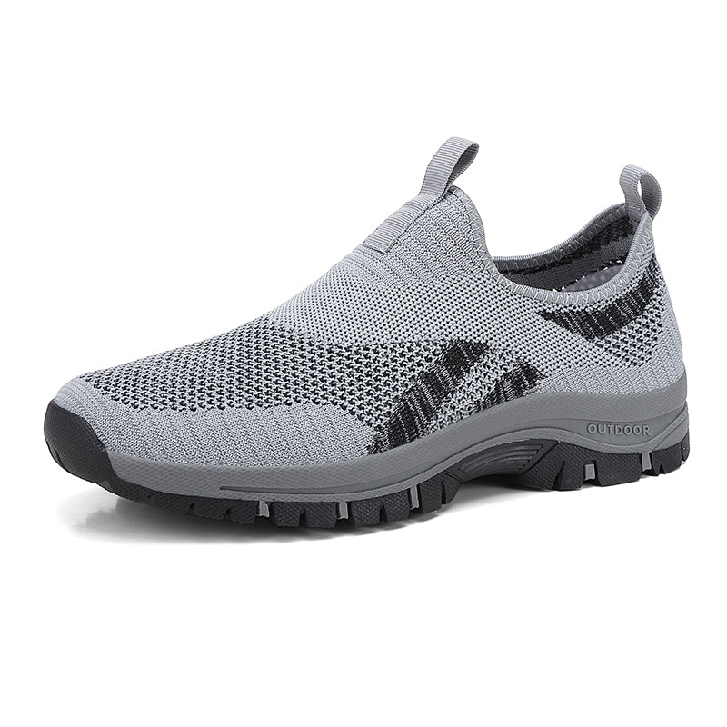 Herren-Wanderschuhe aus Mesh – zum Hineinschlüpfen, leicht, breite Zehenbox mit Fußgewölbeunterstützung
